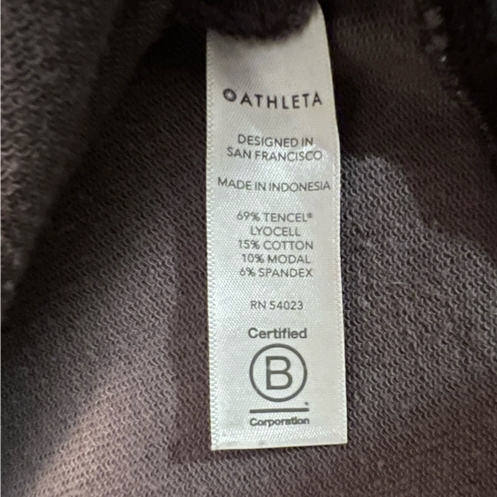 Athleta Studio To Street Black Camo Crew Neck Sweatshirt Size S EUC - Picture 7 of 11